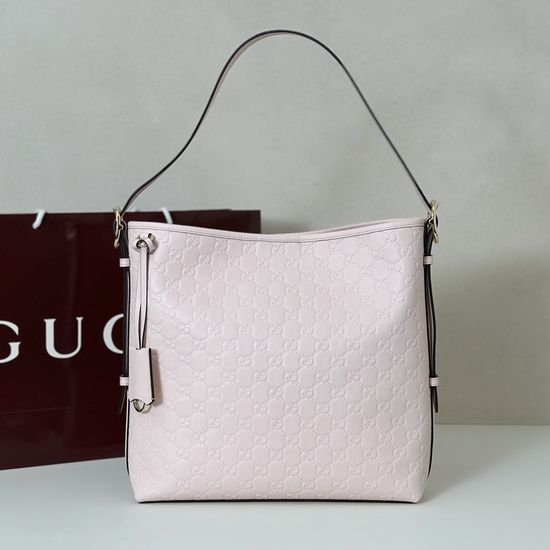 Gucci Light Pink Embossed Tote Bag 847452