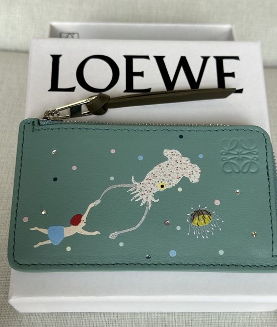 Loewe Embedded Pattern Card Holder A12