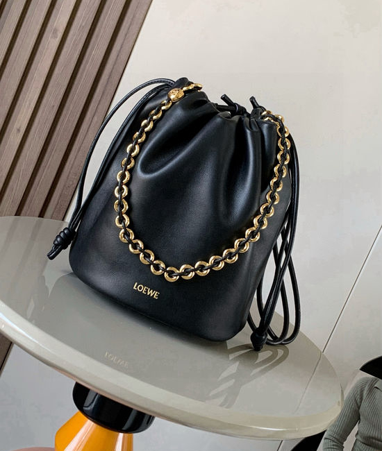 Loewe Flamenco Purse Bucket Soft Leather Versatile Handbag 9062