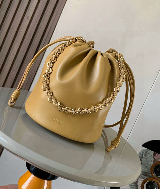 Loewe Flamenco Purse Bucket Leather Handbag 9062