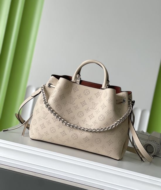 Louis Vuitton LV BELLA TOTE Full Grain Leather Chain Handbag M59203