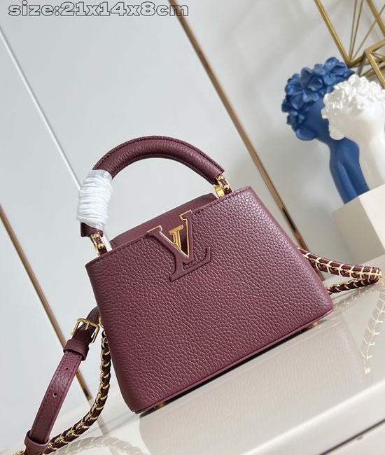 Louis Vuitton LV Capucines Mini Taurillon Leather Bag M48865