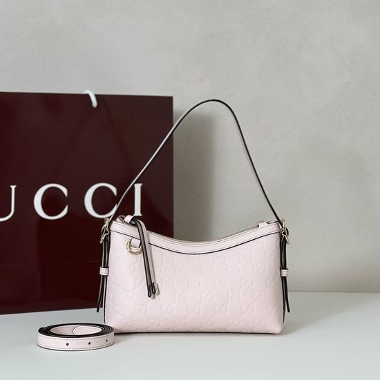 Gucci Light Pink Embossed Crossbody Bag 847450