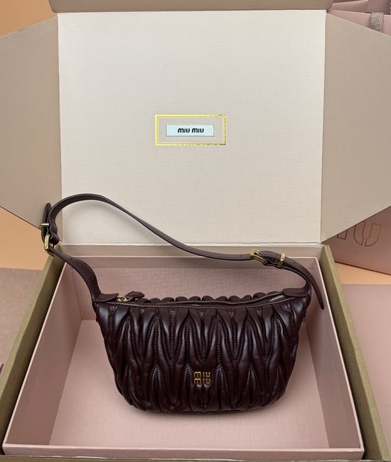 Miu Miu Wander Matelasse Hobo Handbag 5NE026