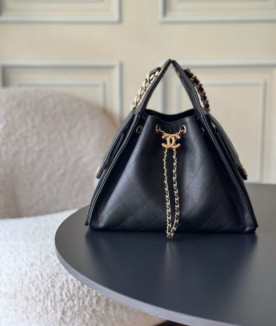 Chanel Hobo Quilted Chain Shoulder Bag AS5293