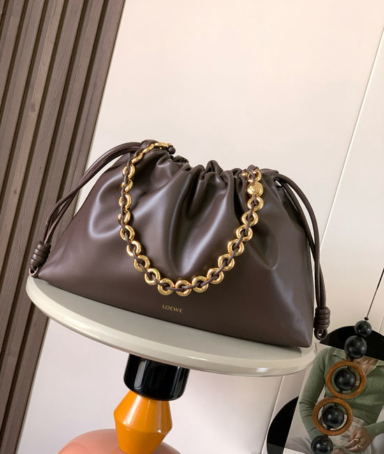 Loewe Flamenco Purse Napa Lambskin Chain Clutch Bag 3915