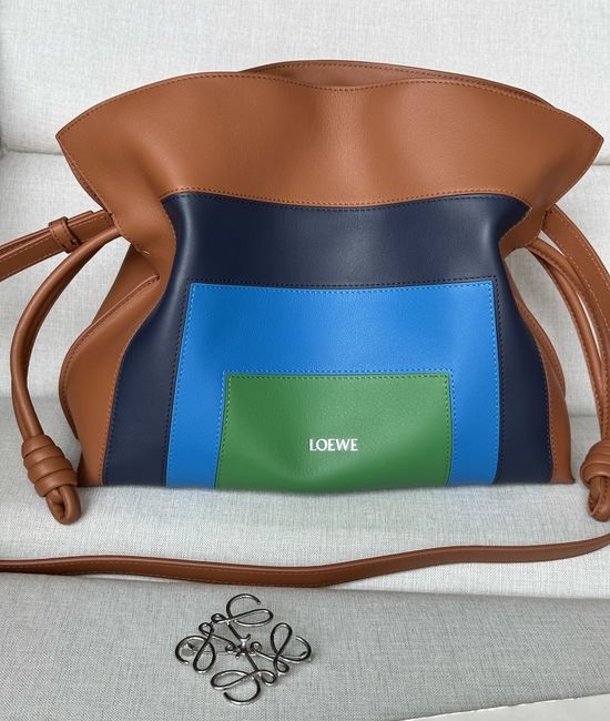 Loewe Flamenco Drawstring Leather Shoulder Bag 11050-1