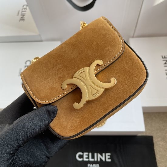 Celine Mini Triomphe Leather Crossbody Bag 10L843
