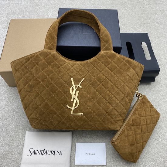 Yves Saint Laurent YSL Icare Suede Tote Bag 858191