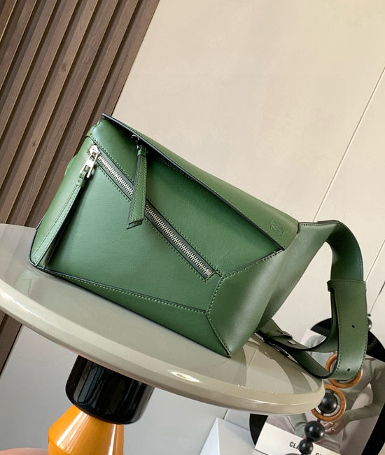 Loewe Puzzle Classic Leather Waist Bag 9114 Green