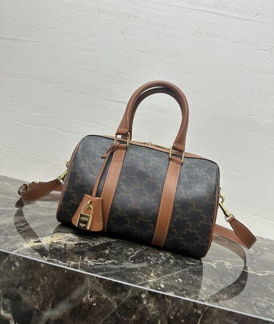 Celine Logo Printed Boston Bag 121323