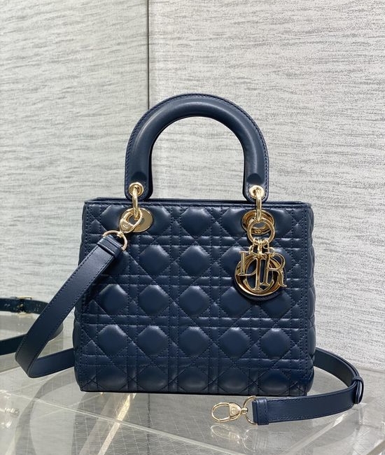 Christian Dior CD Lady Lambskin Quilted Flap Bag 6605