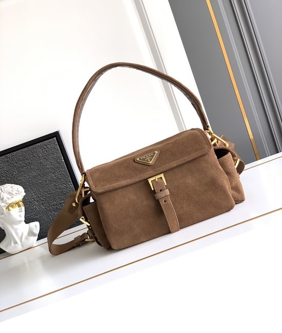Prada Suede Messenger Bag 1BD394