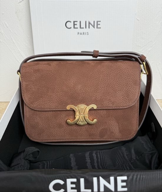 Celine Triomphe Calfskin Shoulder Bag 187366