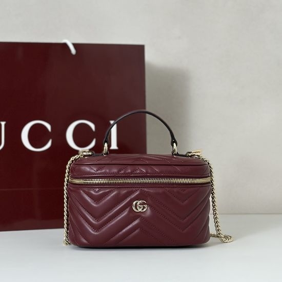 Gucci Handbag Burgundy 837454