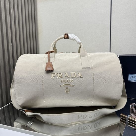 Prada Canvas Travel Bag with Removable Strap 2VC051