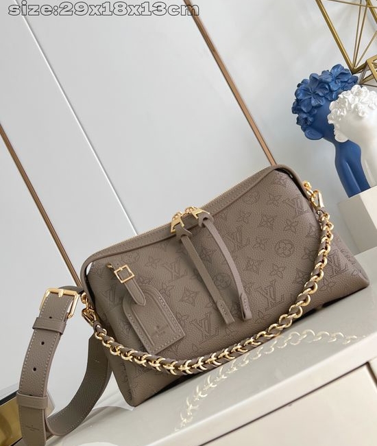 Louis Vuitton LV Mahina Perforated Leather Handbag M24255