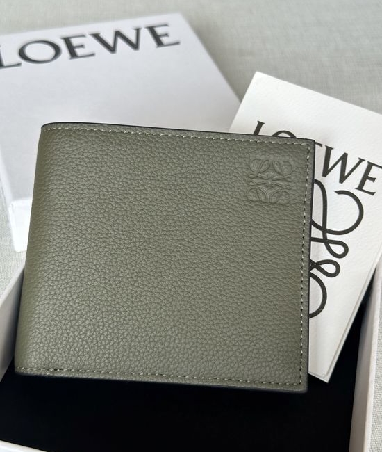 Loewe Bifold Wallet Khaki Anagram 13532