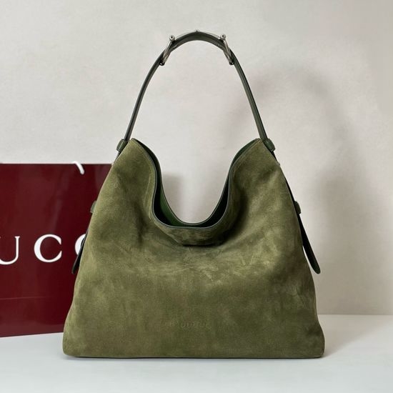 Gucci Large Bag Green Matte Leather 850546