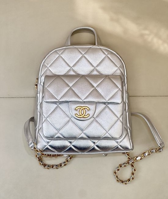 Chanel Grained Calfskin Adjustable Backpack AS5793