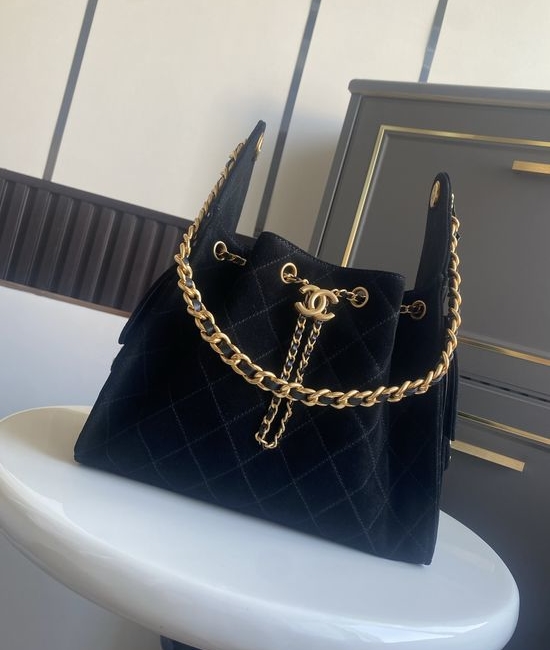 Chanel 25K Drawstring Bucket Bag AS5293