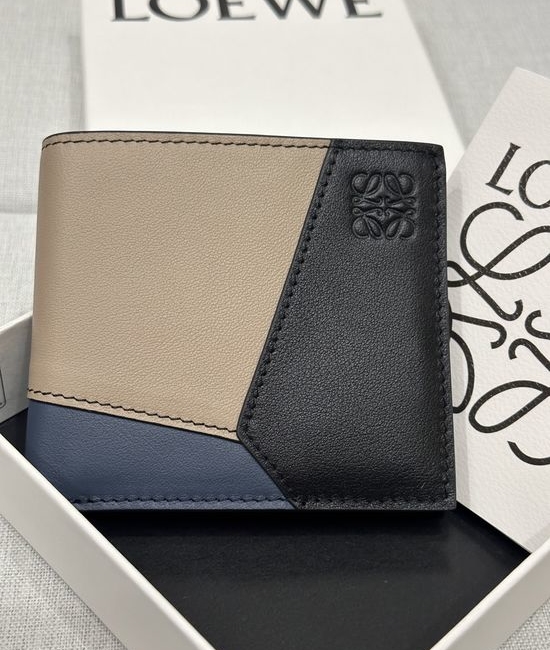 Loewe Puzzle Bi-fold Wallet Classic Calfskin X4b