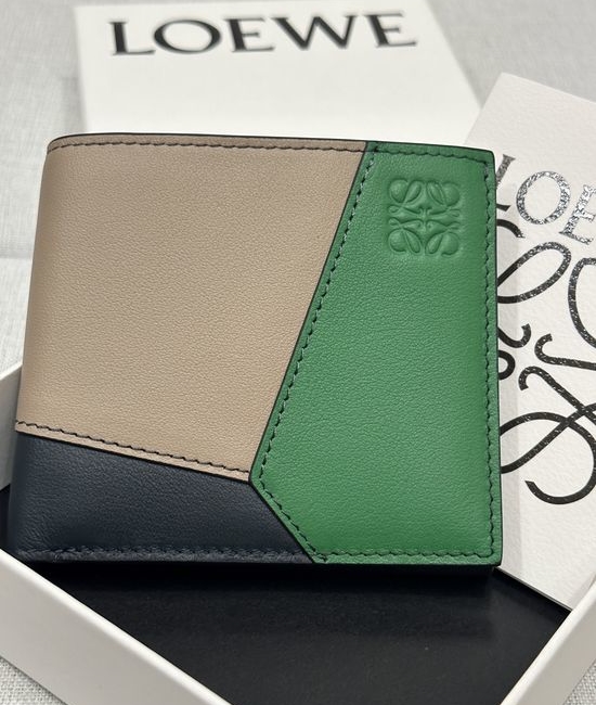 Loewe Puzzle Bi-fold Wallet Classic Calfskin X4b