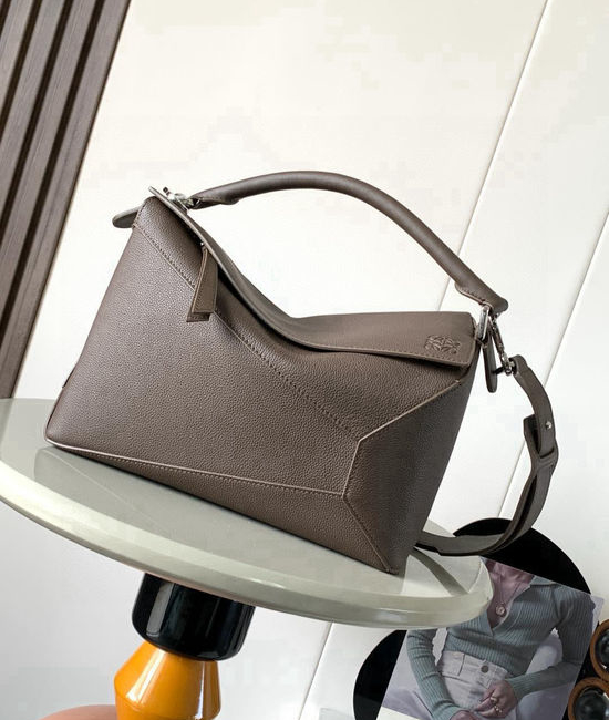 Loewe Puzzle Calfskin Handbag 9312 Coffee