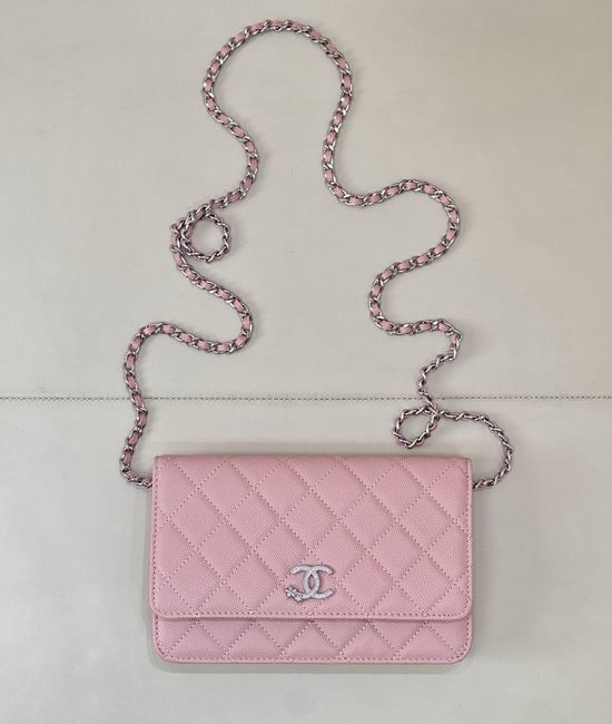 Chanel Woc Quilted Flap Chain Bag 3723