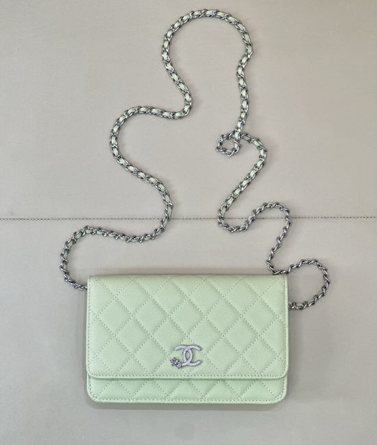 Chanel Woc Quilted Flap Chain Bag 3723