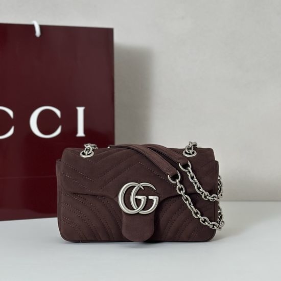 Gucci Original Quality Coffee Matte Handbag 837280