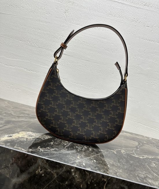 Celine AVA TRIOMPHE Canvas Shoulder Bag 193952
