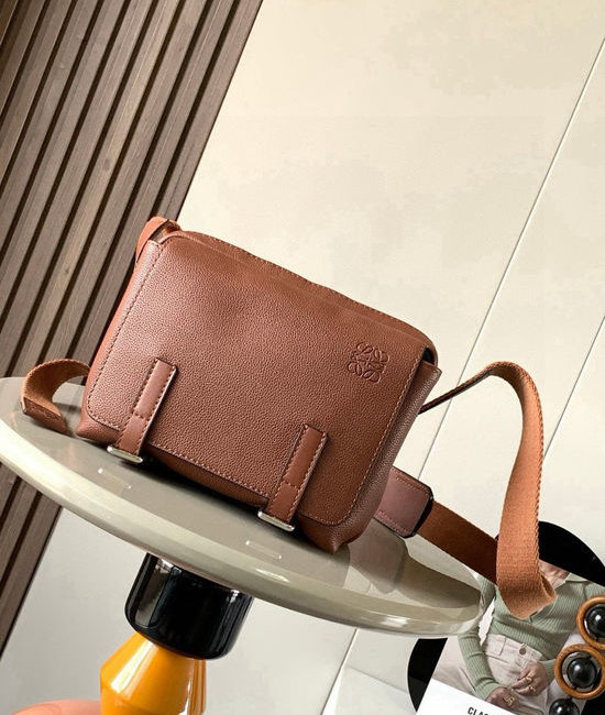 Loewe Military Messenger Leather Crossbody Bag 9012