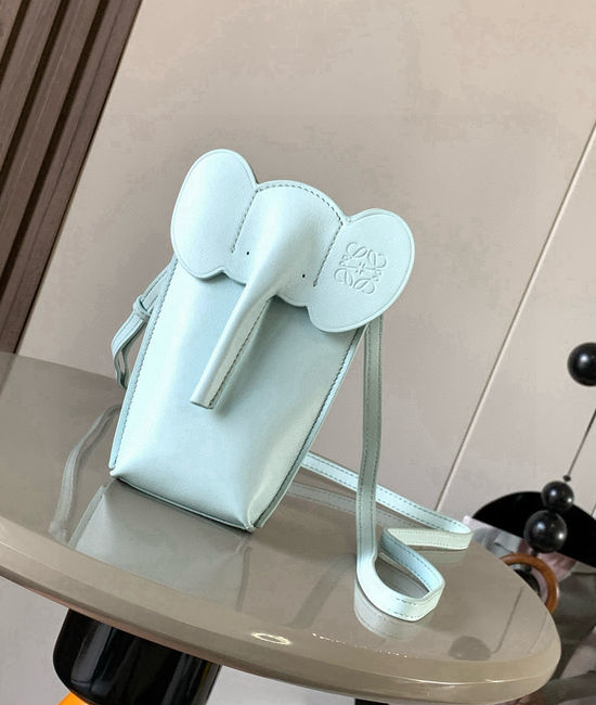 Loewe Elephant Series Leather Crossbody Phone Bag 9200