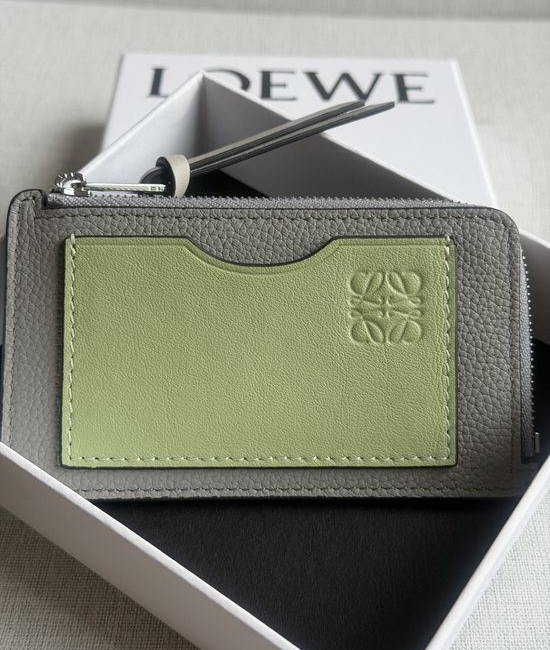 Loewe Light Grey Green Card Holder