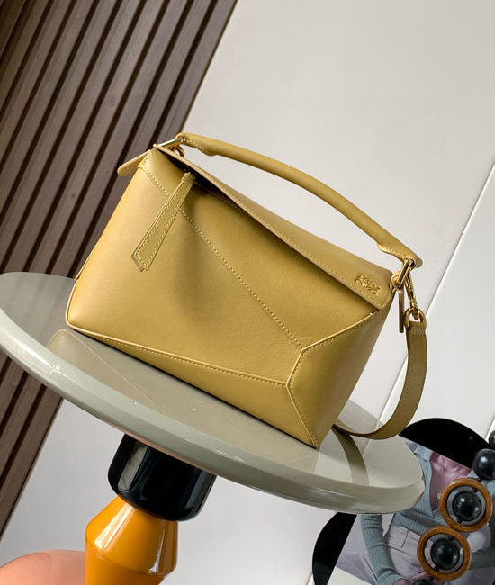 Loewe Puzzle Desert Yellow Small Bag 9311