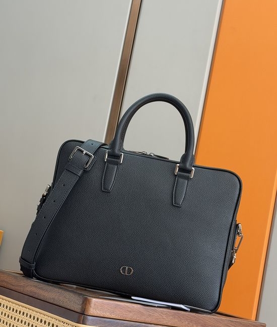 Christian Dior CD CD Icon Leather Briefcase 93935