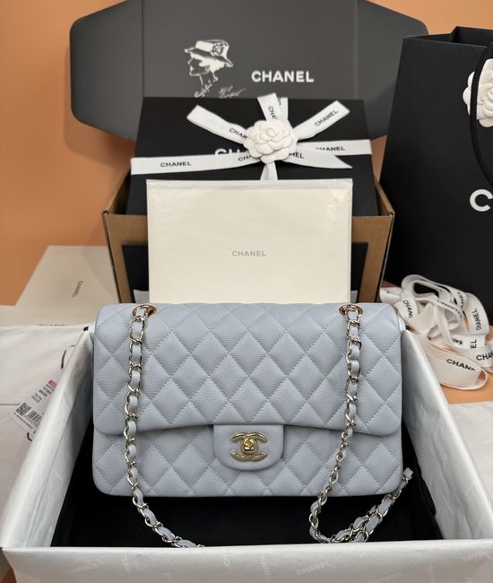 Chanel 2.55 Light Purple Caviar Leather Bag 1112