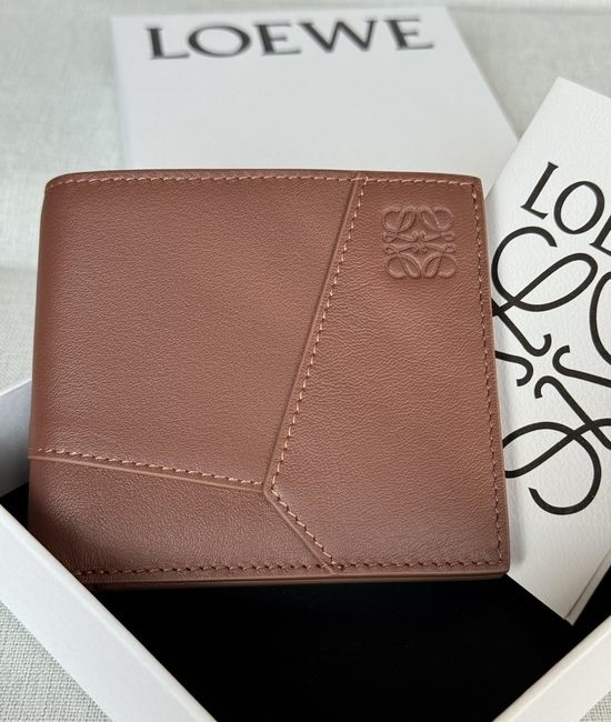 Loewe Puzzle Classic Calfskin Bifold Wallet X4b