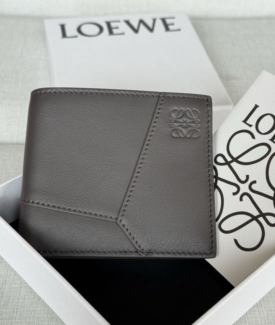 Loewe Puzzle Classic Calfskin Bifold Wallet X4b