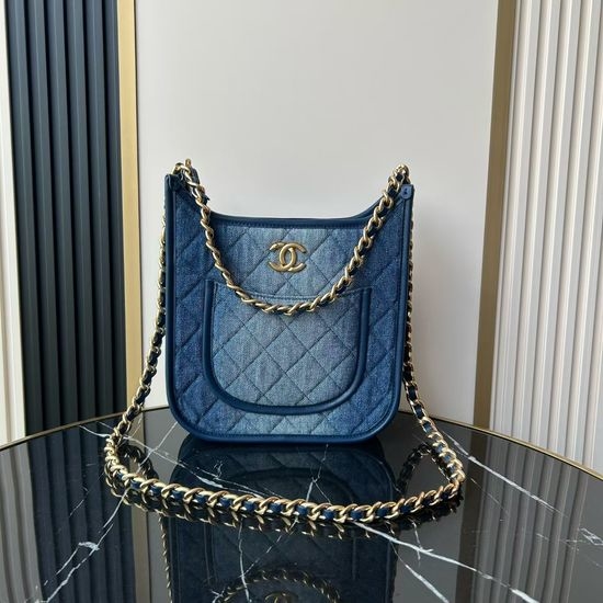 Chanel Denim Hobo Handbag AS4532