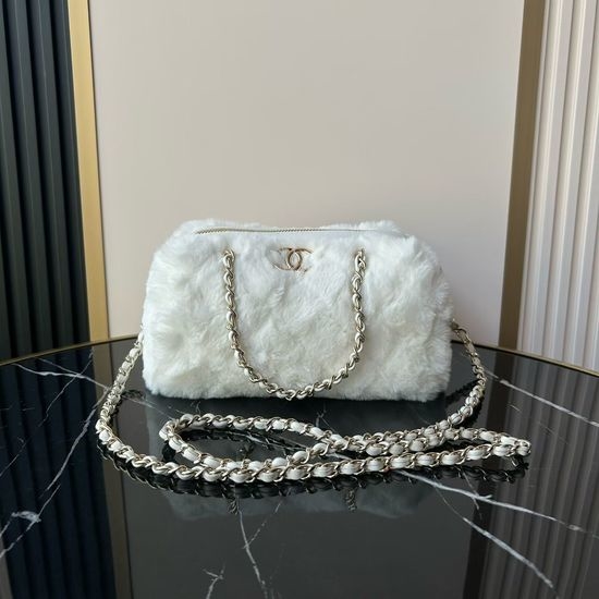 Chanel Mini Handle Bowling Bag Quilted AP4574 13535