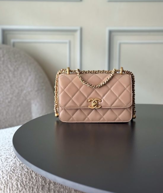 Chanel Double Gold Bead WOC AS2615