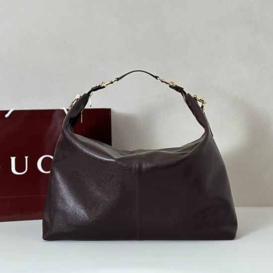Gucci Brown Leather Handbag 864485