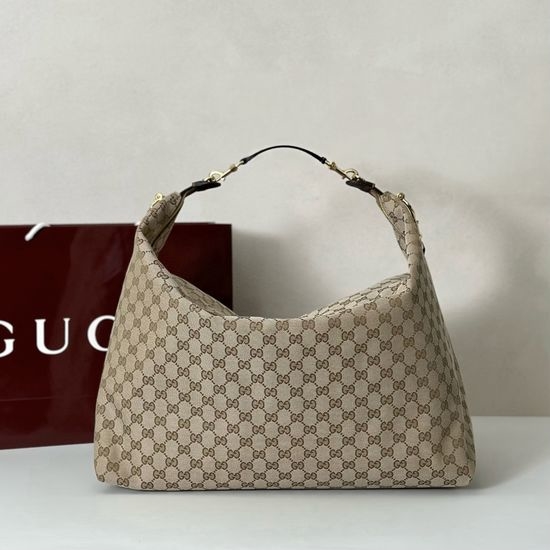 Gucci Handbag Apricot Fabric 864485