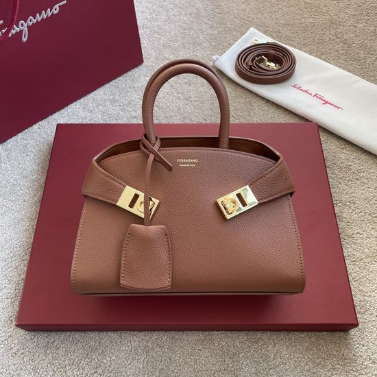 Ferragamo Hug Nappa Leather Handbag F802
