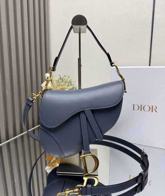 Christian Dior CD Saddle Bag Epsom Leather 93271