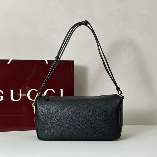 Gucci Tote Bag Black Leather 860787