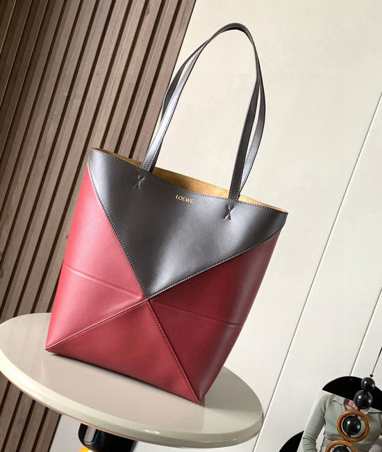 Loewe Puzzle Fold Tote Leather Handbag 9029