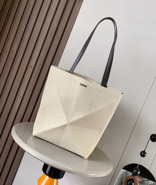 Loewe Puzzle Fold Cotton Jacquard Handbag 9029